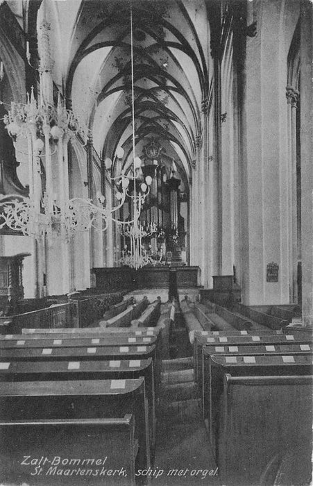 Zaltbommel St Maartenskerk Schip Met Orgel