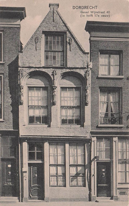 Dordrecht Gevel Wijnstraat 40 (1E Helft 17E Eeuw)