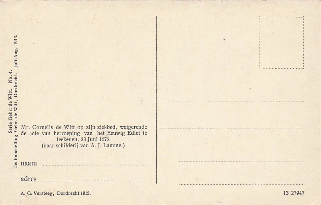 Tentoonstelling Gebr De Witt Dordrecht