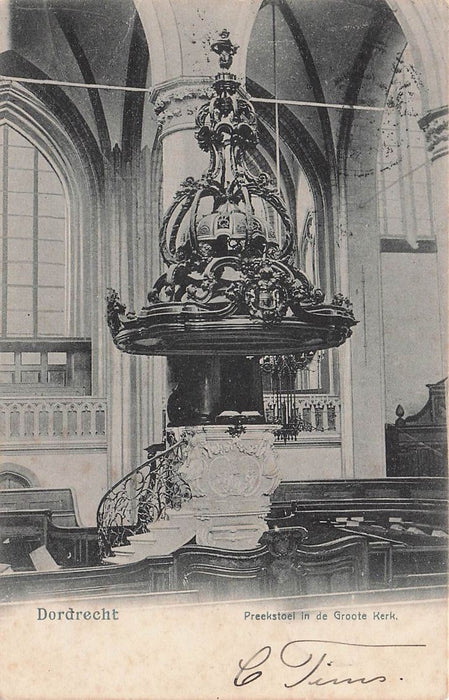 Dordrecht Preekstoel In De Groote Kerk