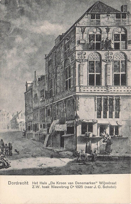Dordrecht Het Huis De Kroon Van Denemarken Wijnstraat