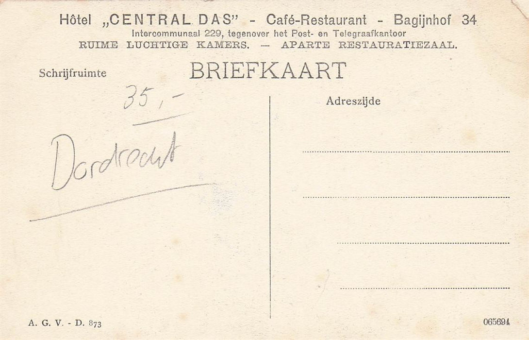 Dordrecht Hotel Central Das