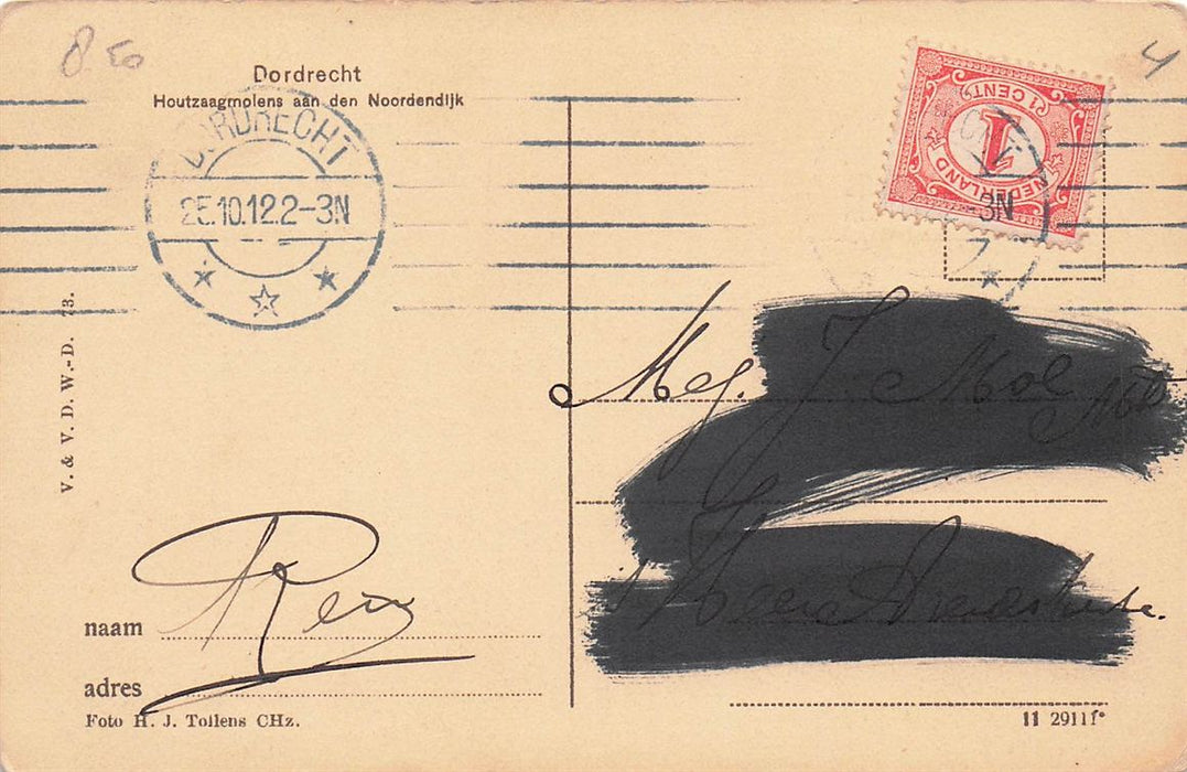 Dordrecht Houtzaagmolens Aan Den Noordendijk