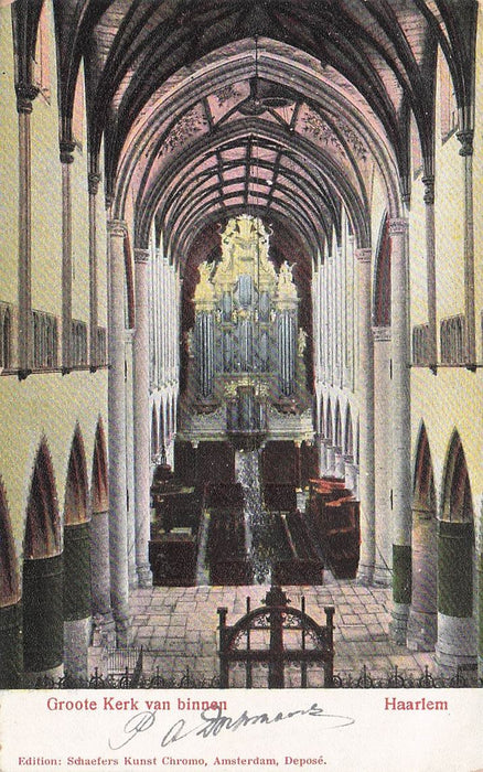 Groote Kerk Van Binnen Haarlem