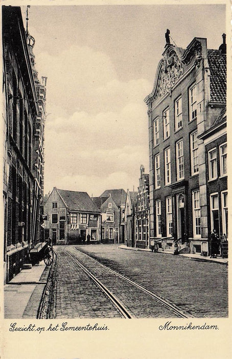 Gezicht Op Het Gemeentehuis Monnikendam