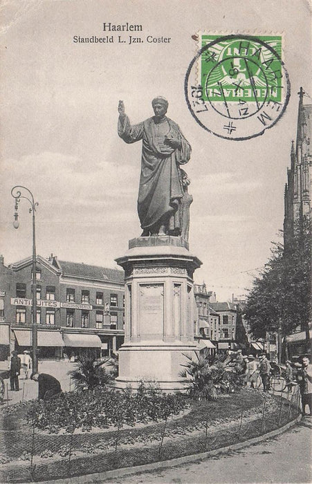 Haarlem Standbeeld L Jzn Coster