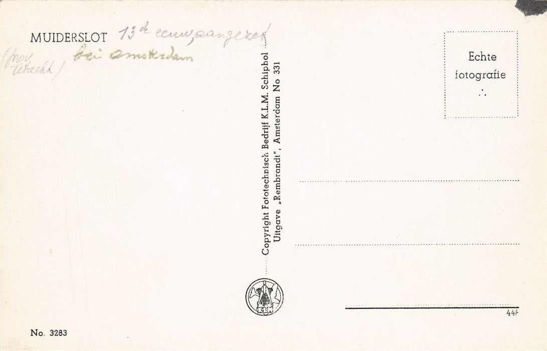 K.L.M Foto Muiderslot