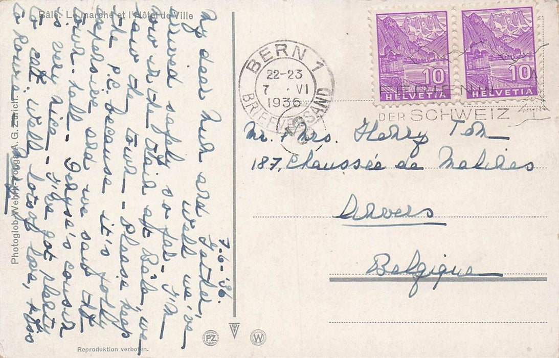 Basel Marktplatz Und Rathaus