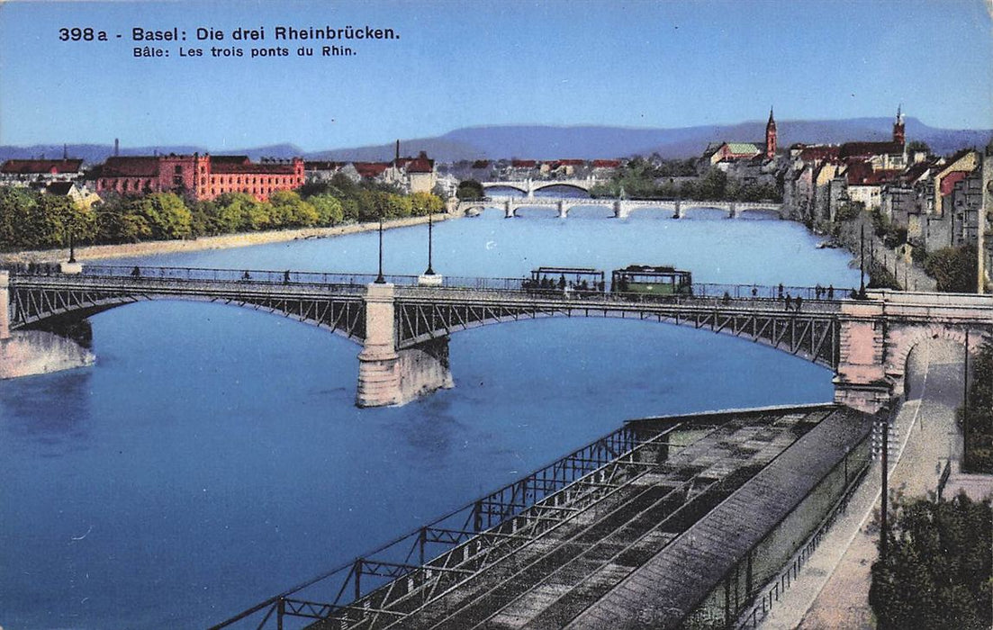 Basel: Die Drei Rheinbrucken.
