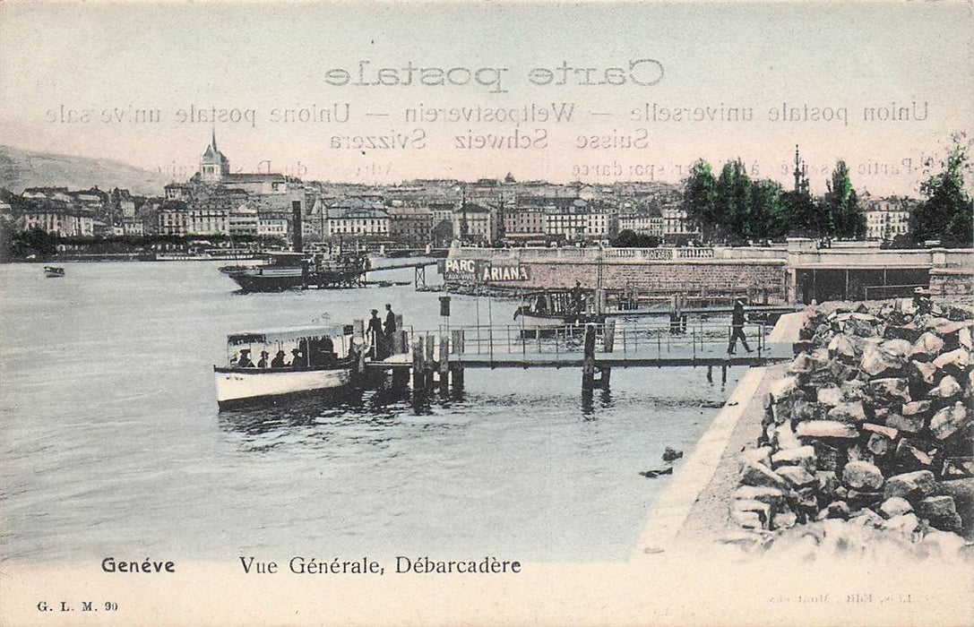 Geneve Vue Generale Debarcadere