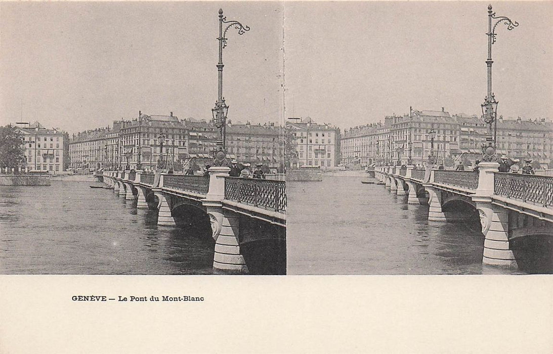 Geneve Le Pont Du Mont-Blanc