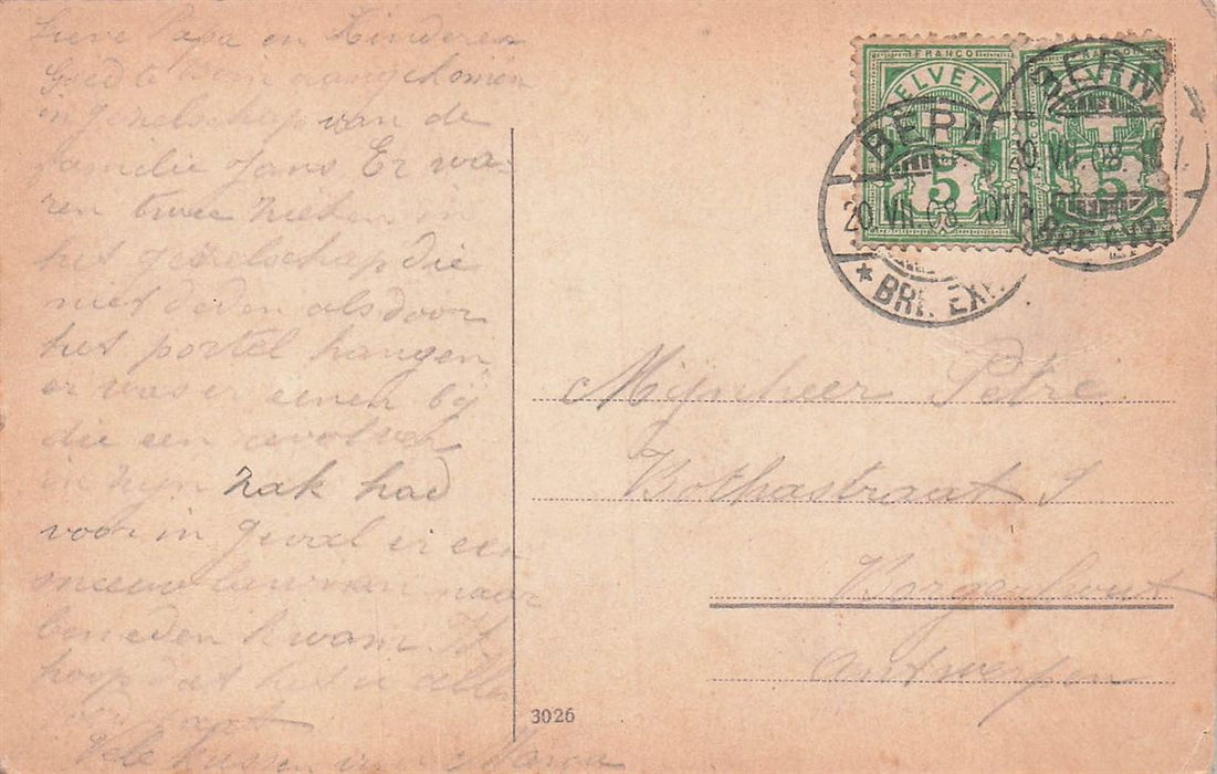 Bern Blick Auf Stadt Und Alpen Vom Kursaal Schanzli Aus