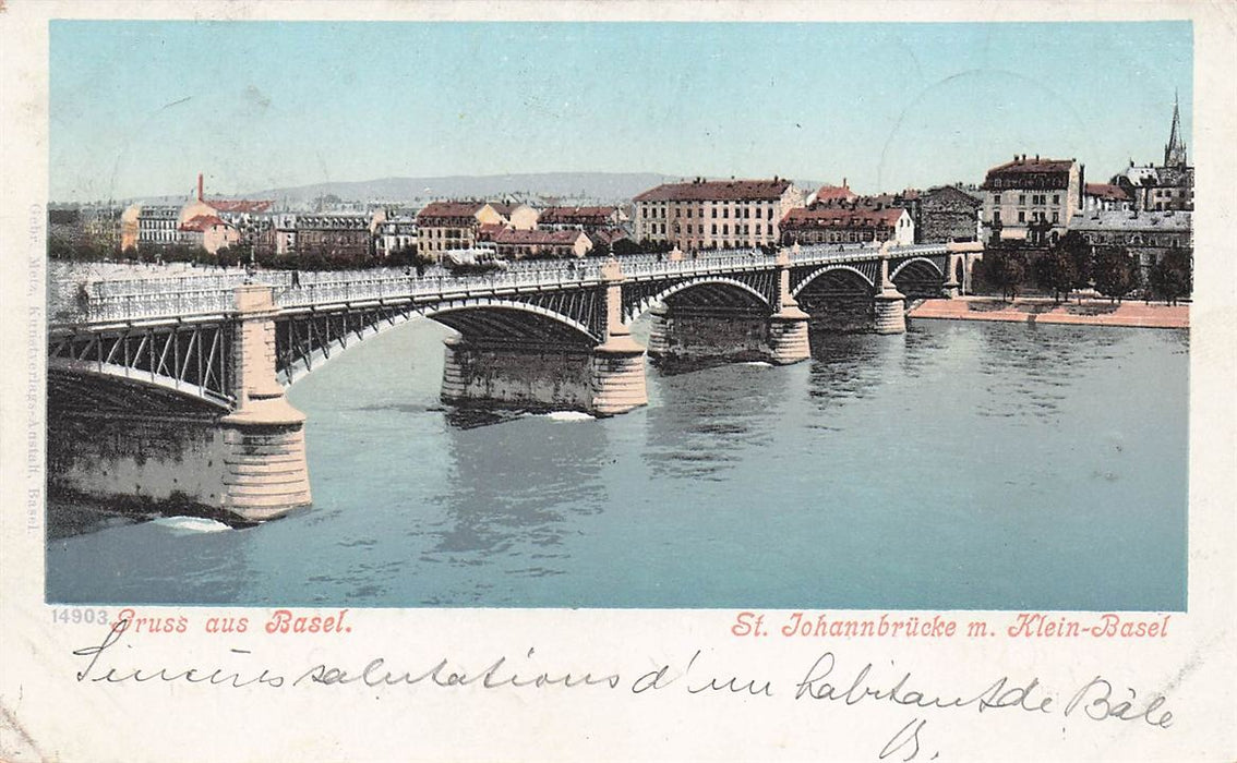 Gruss Aus Basel St Johannbrucke M Klein-Basel