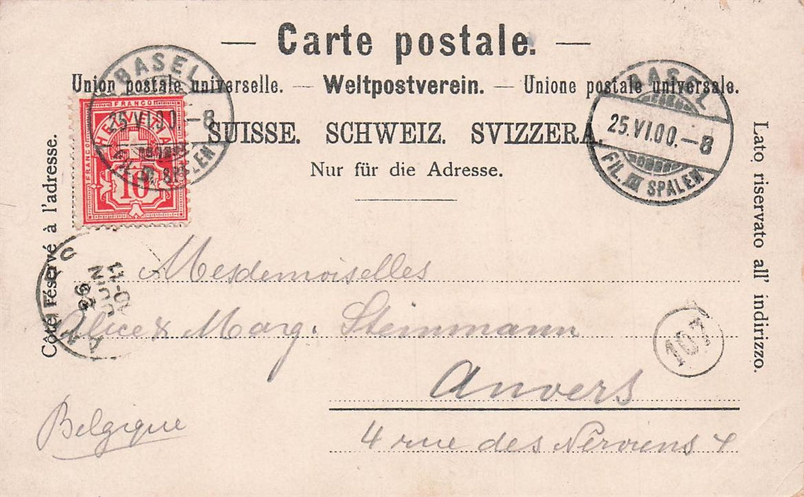 Gruss Aus Basel St Johannbrucke M Klein-Basel