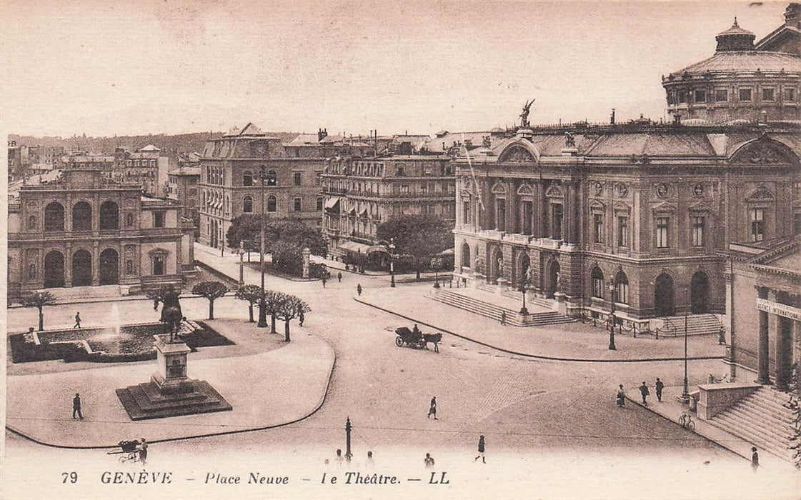 Geneve Place Neuve Le Theatre.