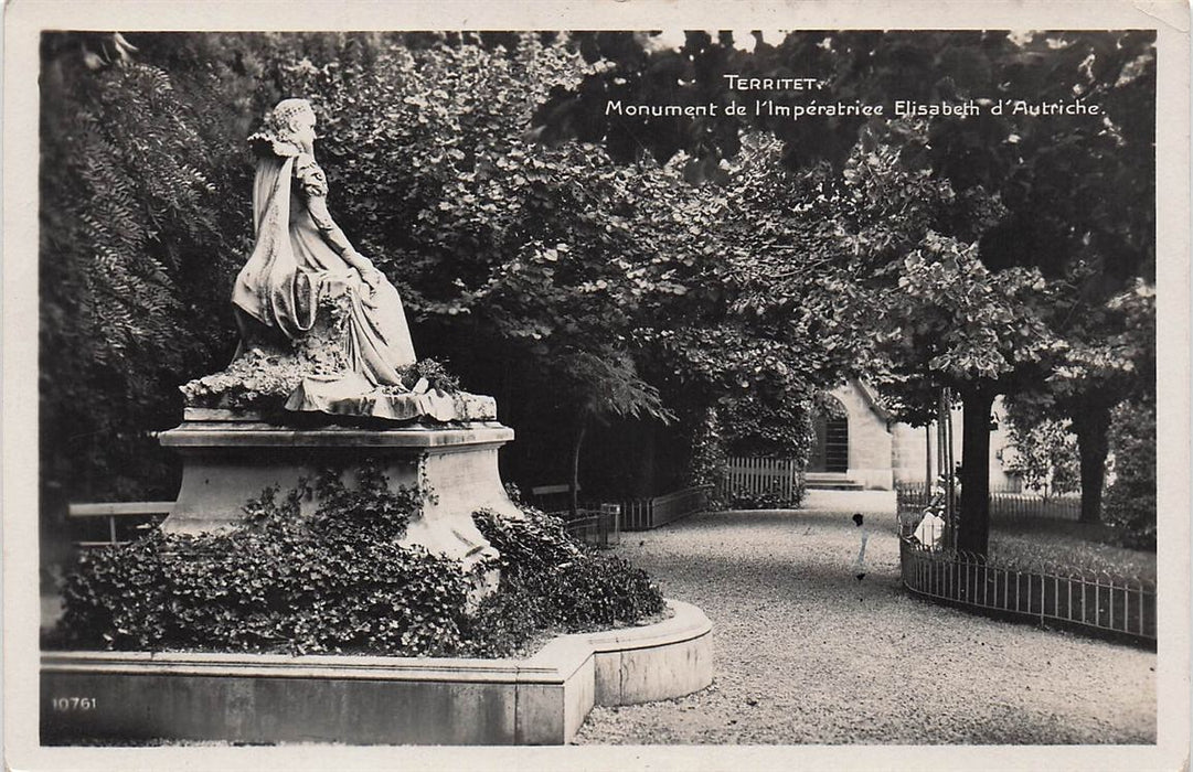 Territet Monument De L'Imperatrice Elisabeth D'Autriche.
