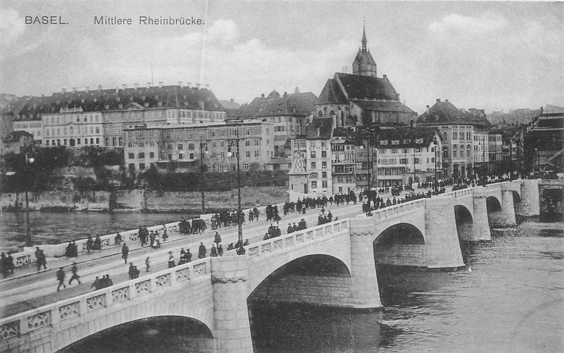 Basel Mittlere Rheinbrucke.