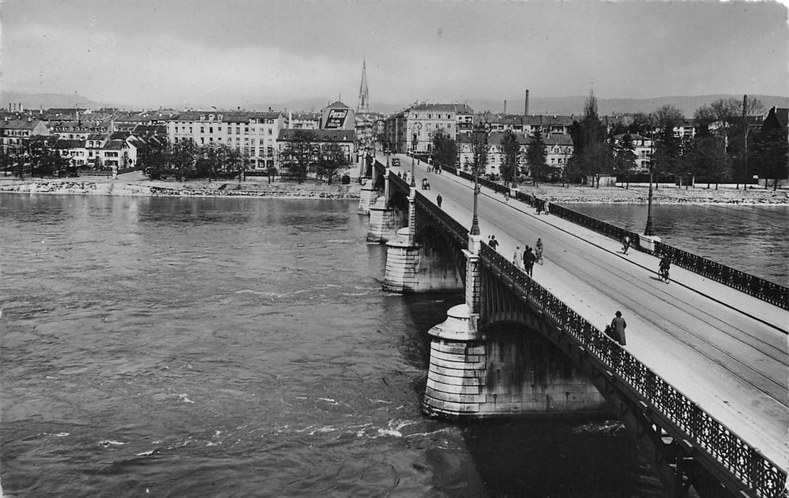 Basel Johanniterbrucke Mit Kleinbasel.