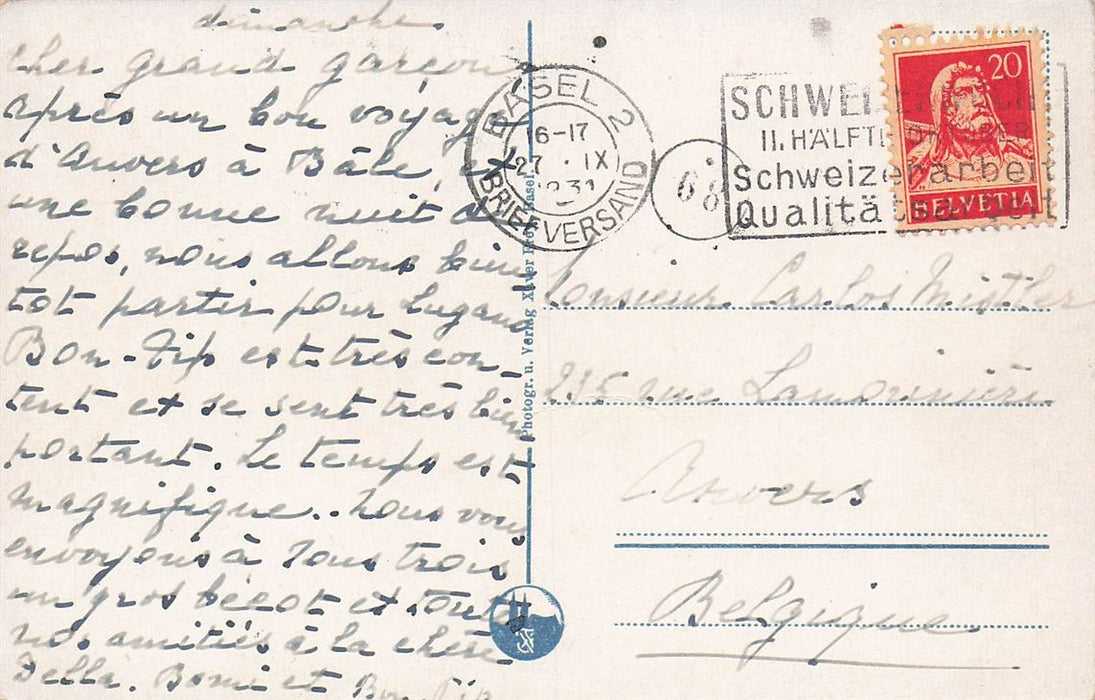 Basel: Mittlere Rheinbrucke Mit Rheinpanorama