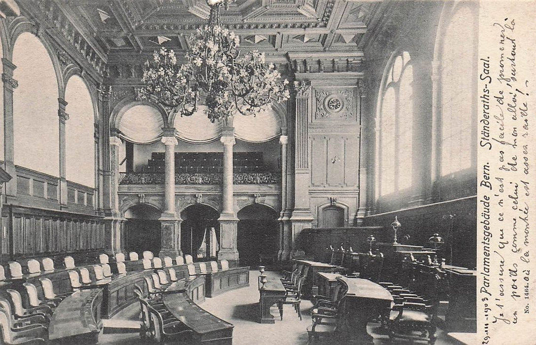 Parlamentsgebaude Bern Standeraths-Saal