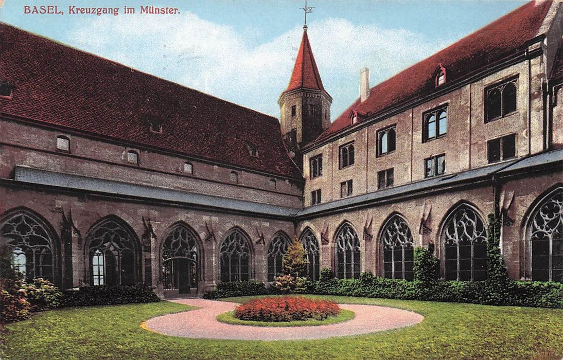 Basel Kreuzgang Im Munster