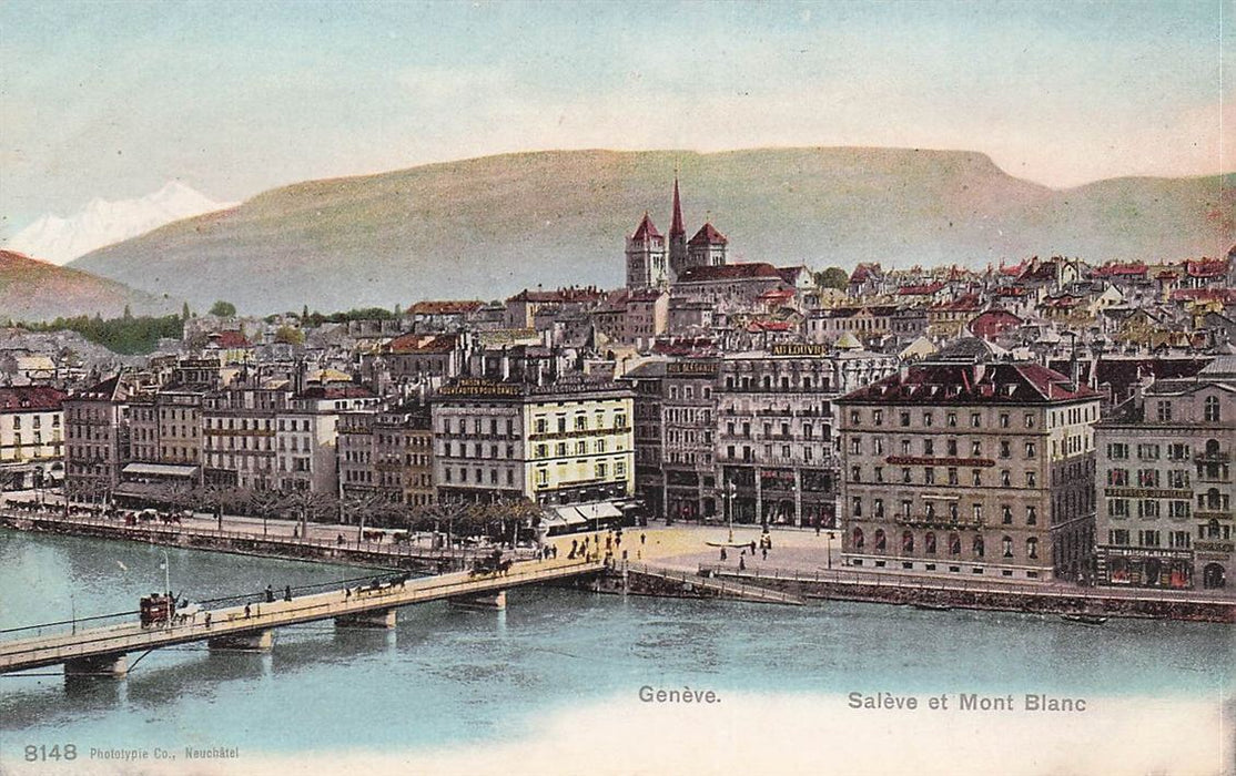 Geneve Saleve Et Mont Blanc