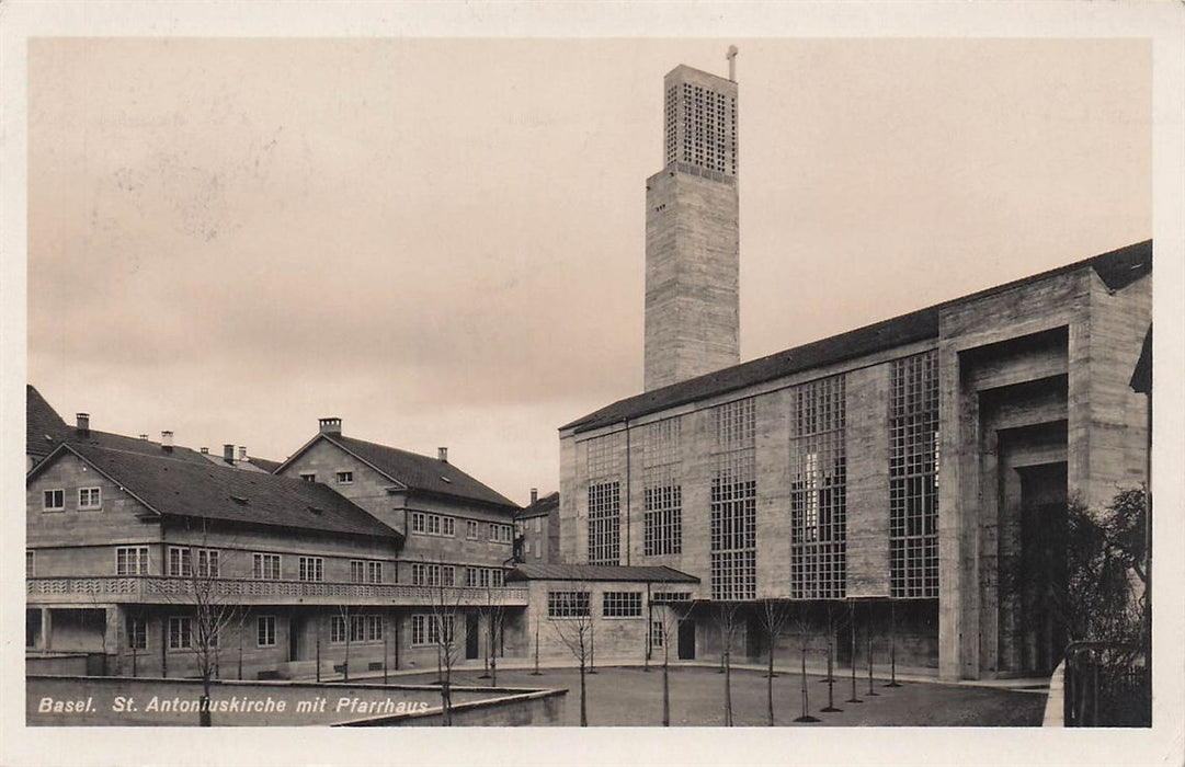 Basel St Antoniuskirche Mit Pfarrhaus