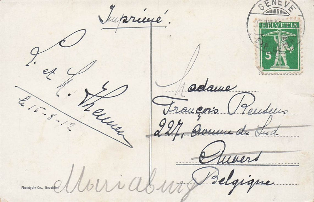 Geneve Et Pont De La Coulouvreniere