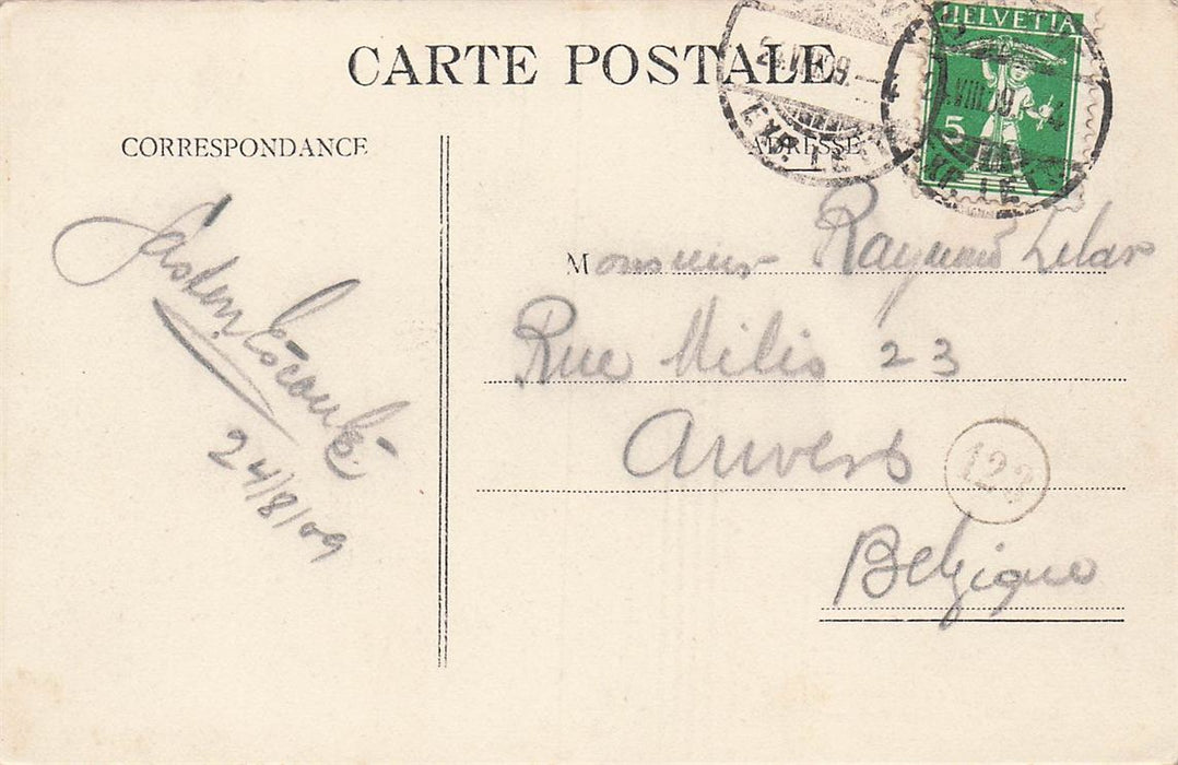 Geneve Hotel Des Postes Et Rue Du Montblanc