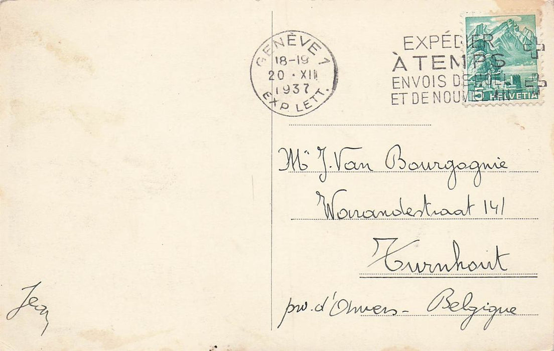 Geneve Debarcadere Du Quai Du Mont-Blanc Et Bateau-Salon