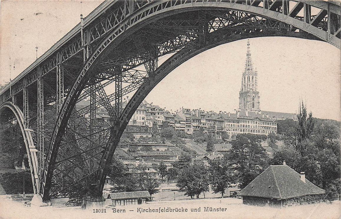 Bern Kirchenfeldbrucke Und Munster