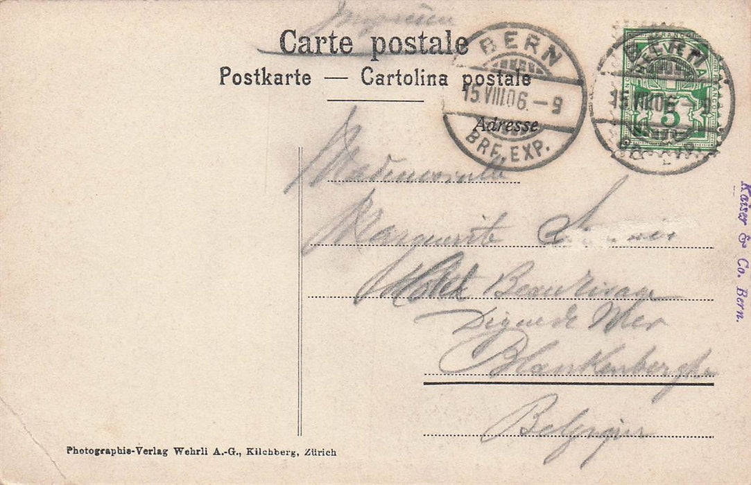 Bern Kirchenfeldbrucke Und Munster