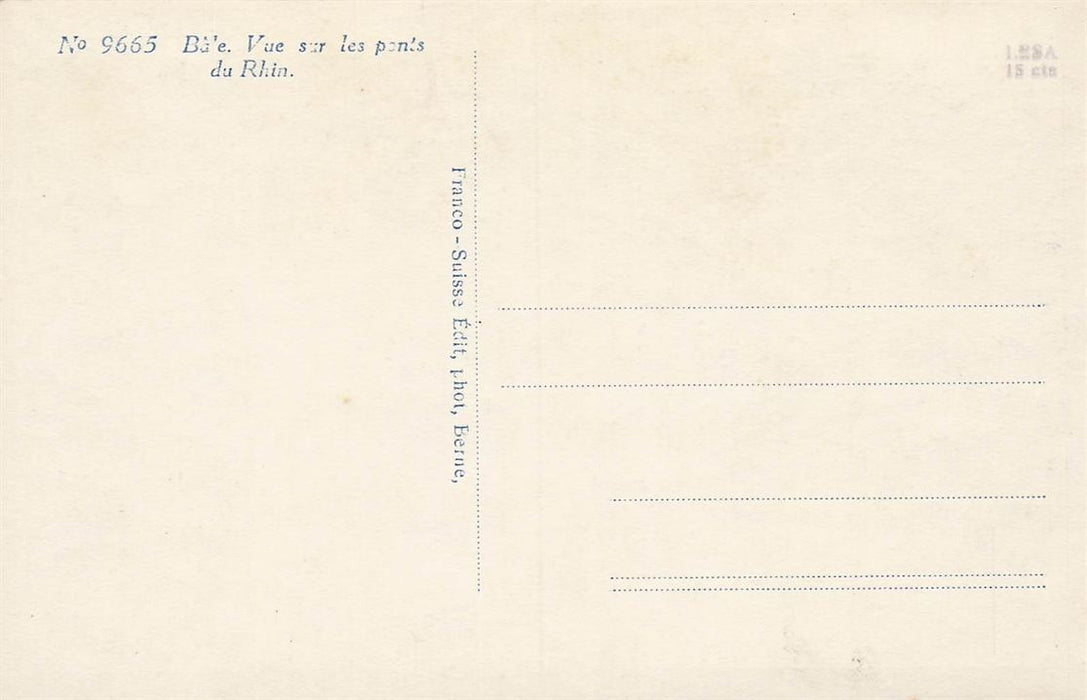 Basel St Albankirchlein Mit Blick Auf Die Rheinbrucken