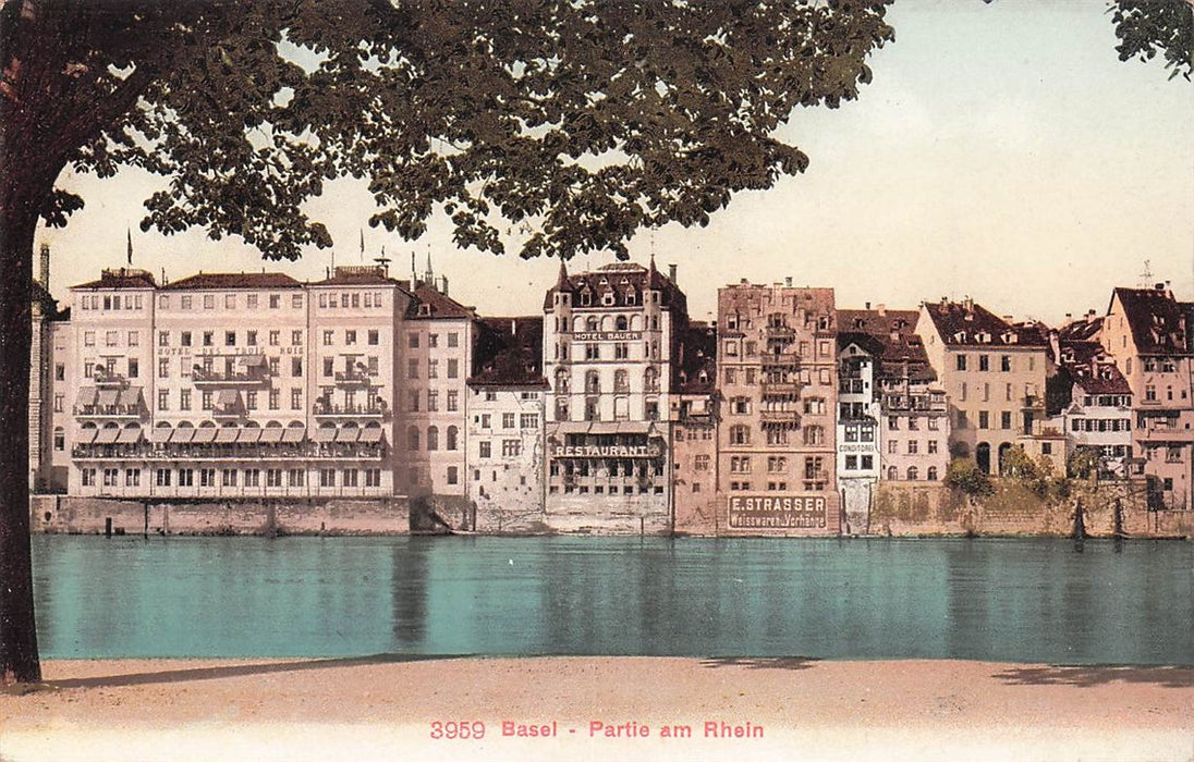 Basel Partie Am Rhein
