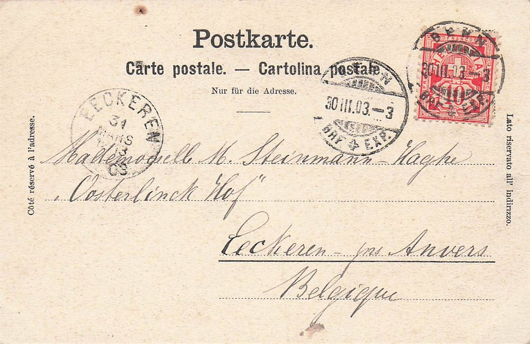 Parlamentsgebaude Bern Nationalraths-Saal.