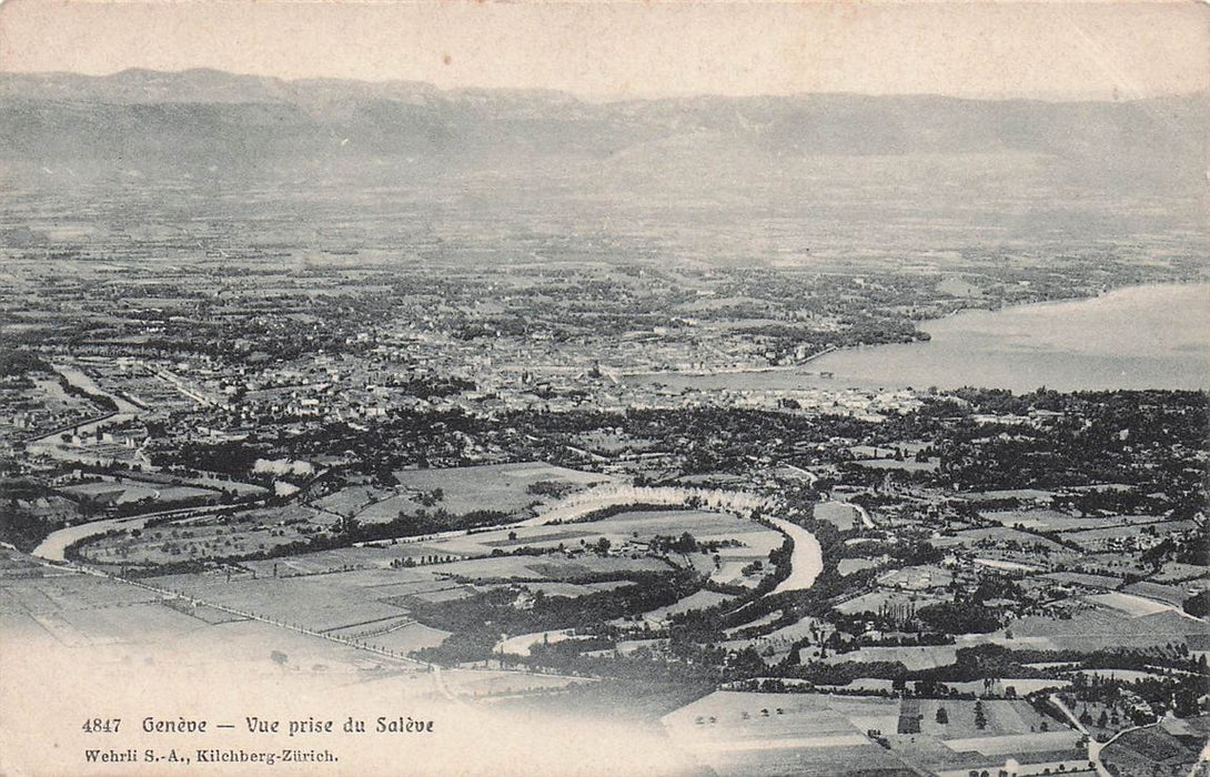 Geneve Vue Prise Du Saleve