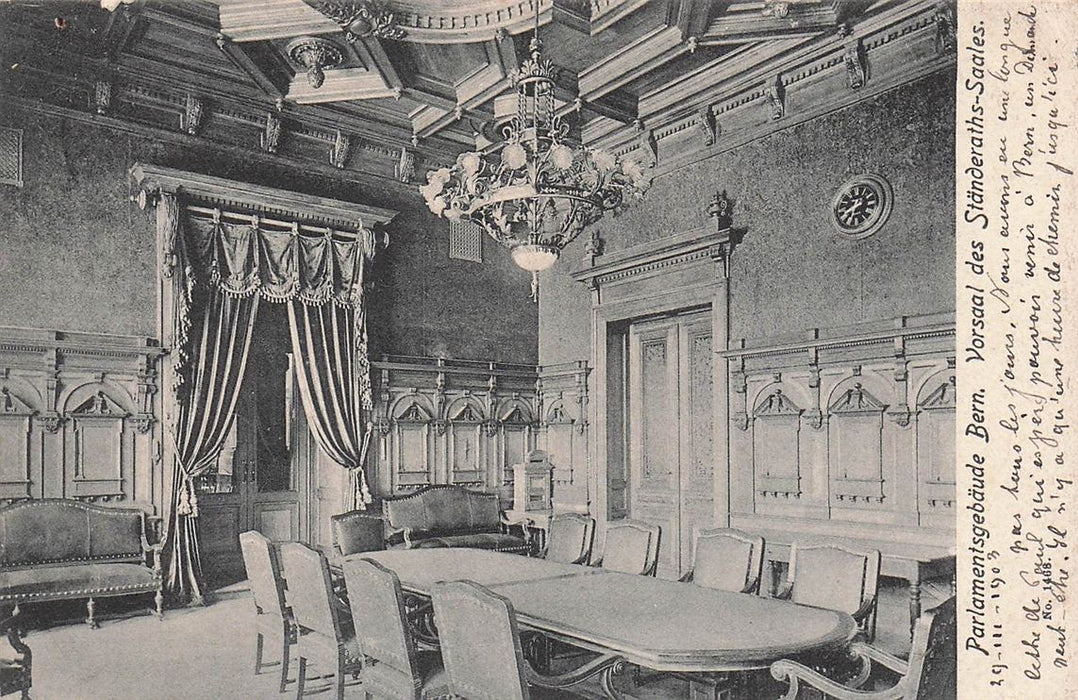 Parlamentsgebaude Bern Vorsaal Des Standeraths-Saales