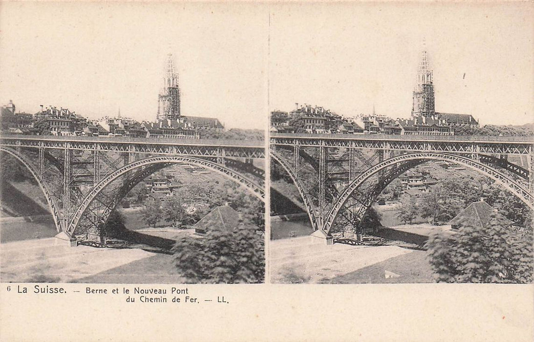 Berne Et Le Nouveau Pont Du Chemin De Fer,