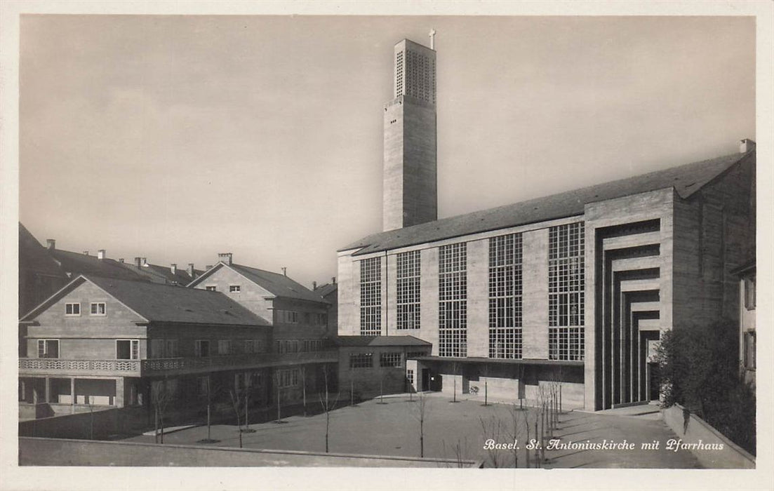 Basel St Antoniuskirche Mit Pfarrhaus