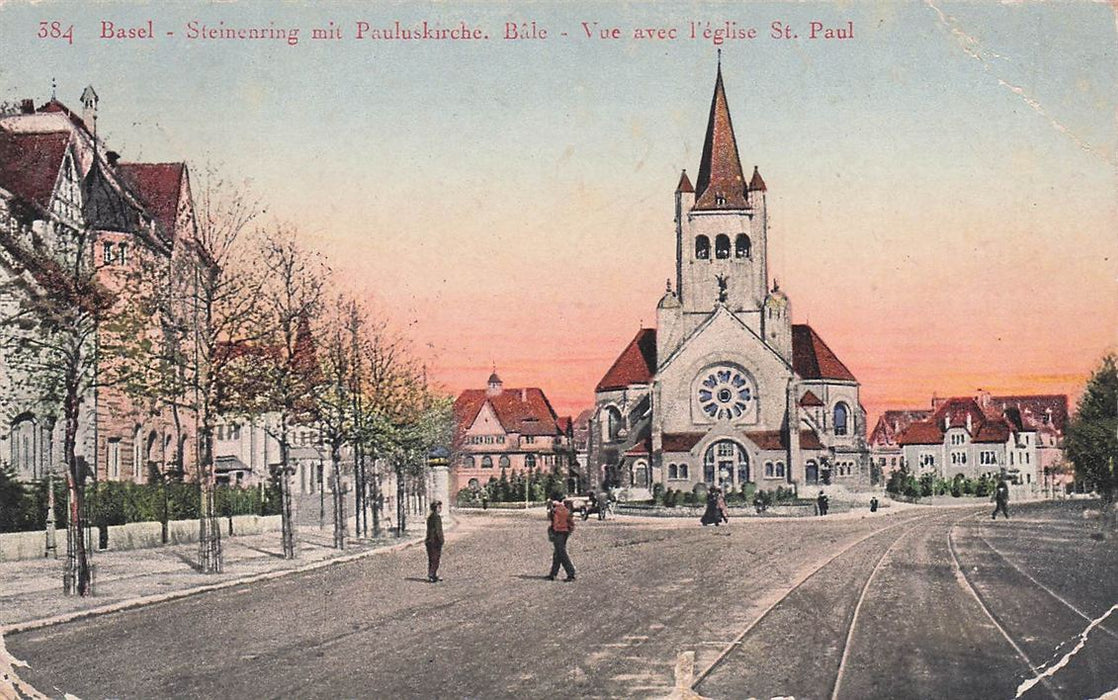 Basel Steinenring Mit Pauluskirche