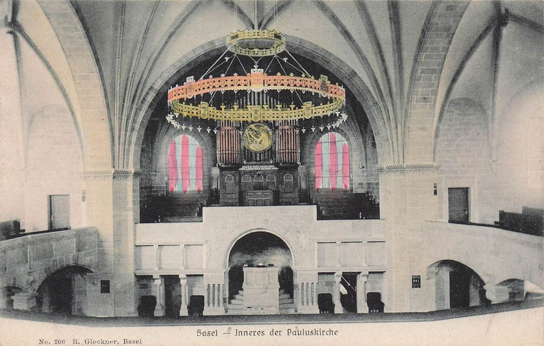 Basel Inneres Der Pauluskirche