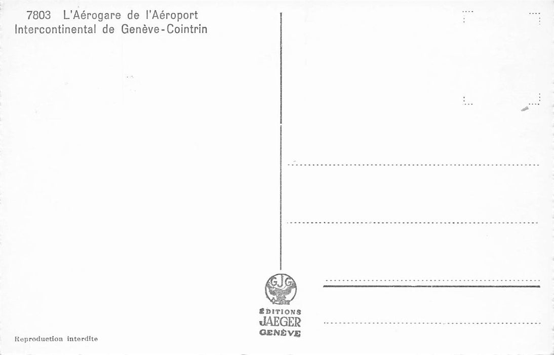 L'Aerogare De L'Aeroport Intercontinental De Geneve-Cointrin
