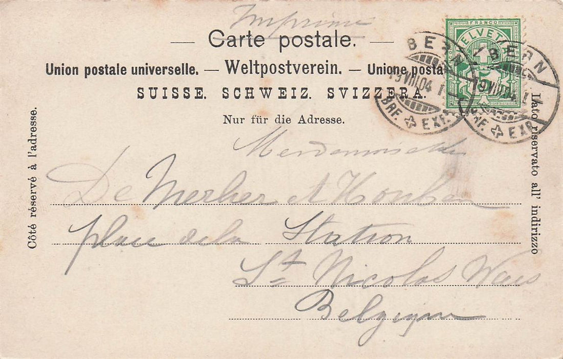 Bern Kirchenfeldbrucke Historisches Museum Und Der Gurten