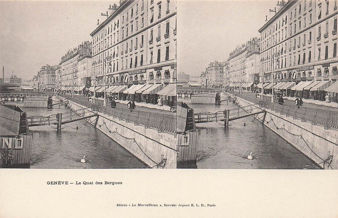 Geneve Le Quai Des Bergues