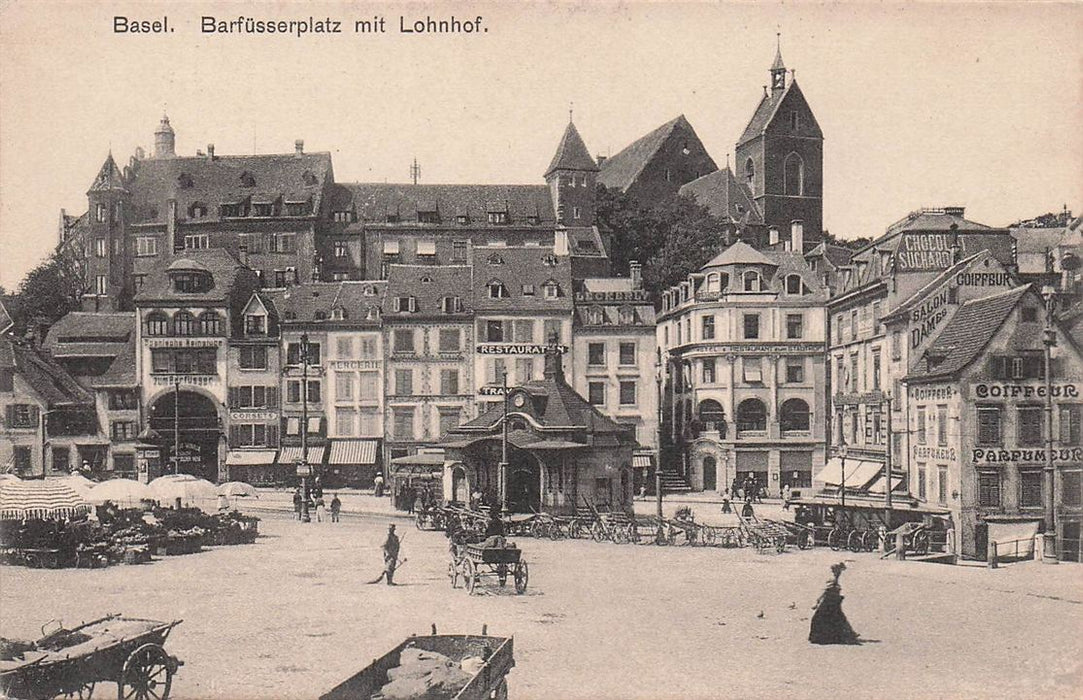 Basel Barfusserplatz Mit Lohnhof