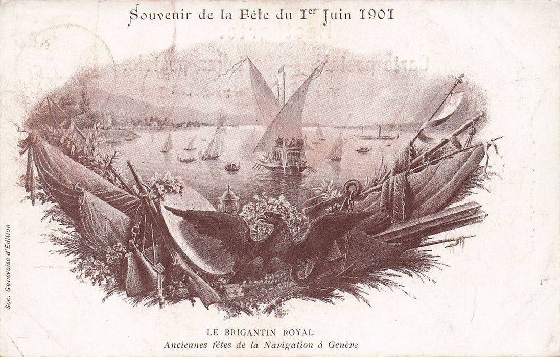 Le Brigantin Royal Anciennes Fetes De La Navigation A Geneve