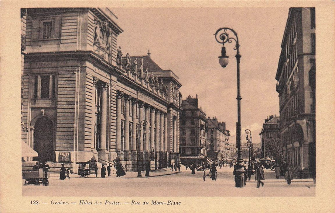 Geneve Hotel Des Postes Rue Du Mont-Blanc
