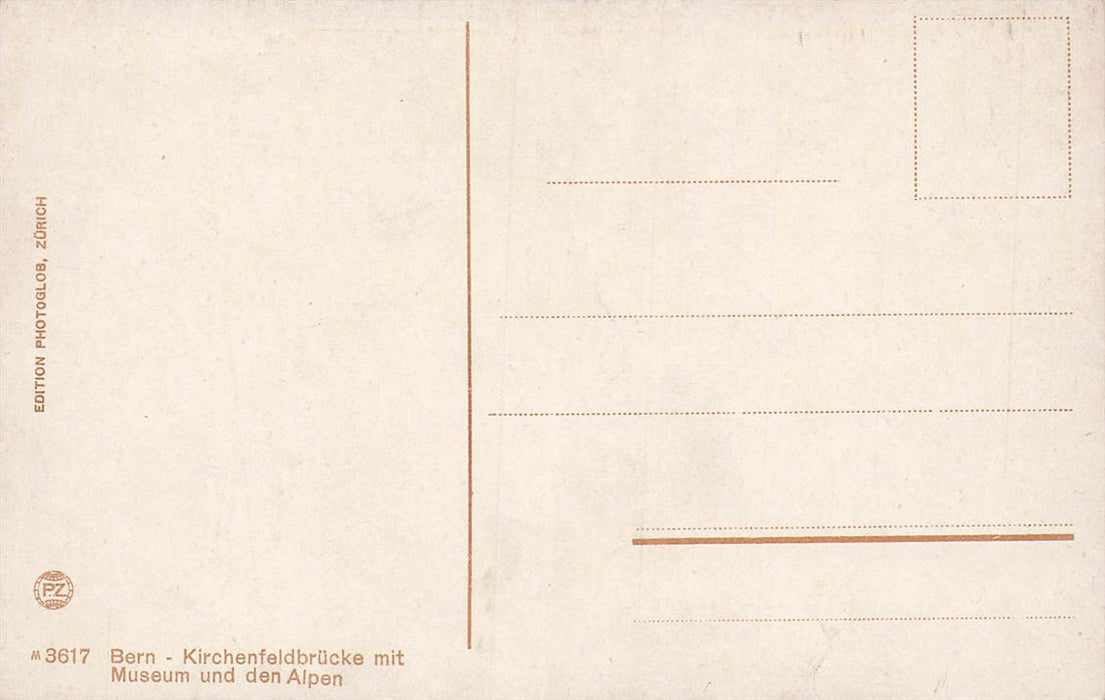 Bern Kirchenfeldbrucke Mit Museum Und Die Alpen