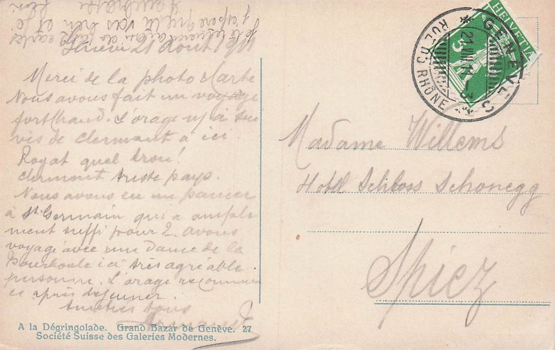 Geneve Quai Du Mont-Blanc