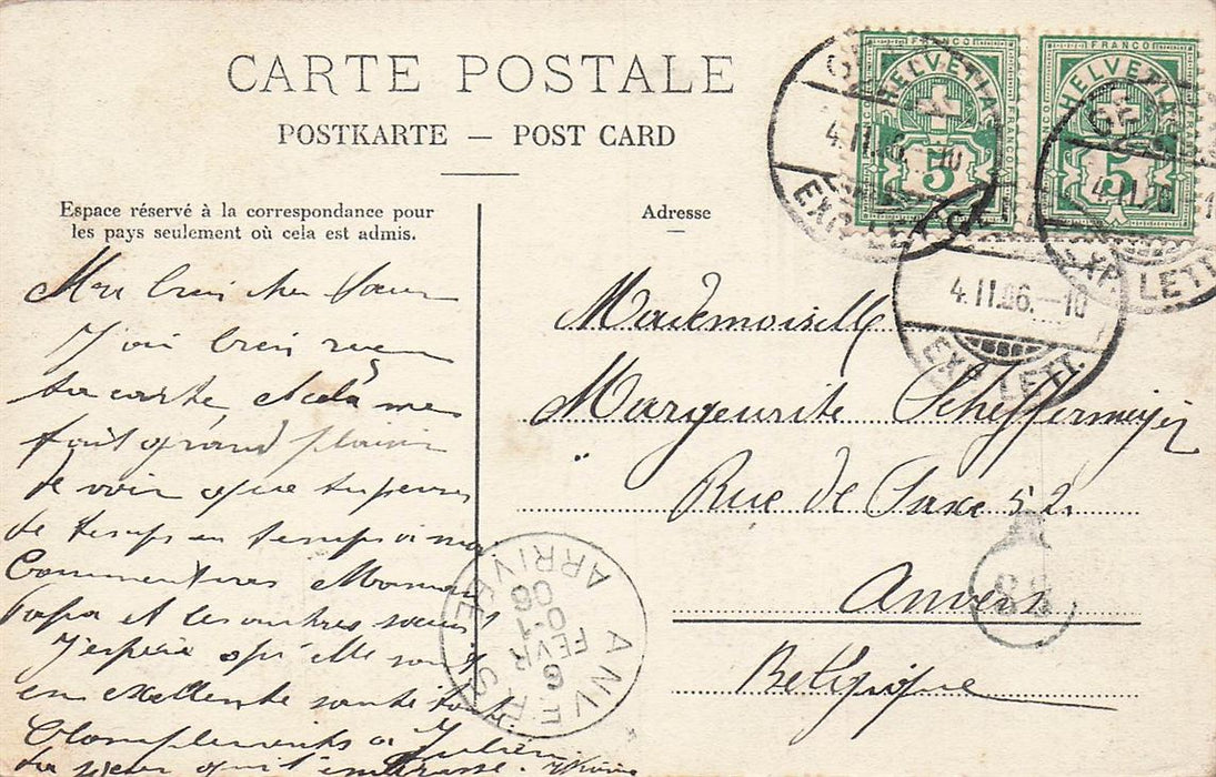 Geneve De La Jetee Couverte De Glace